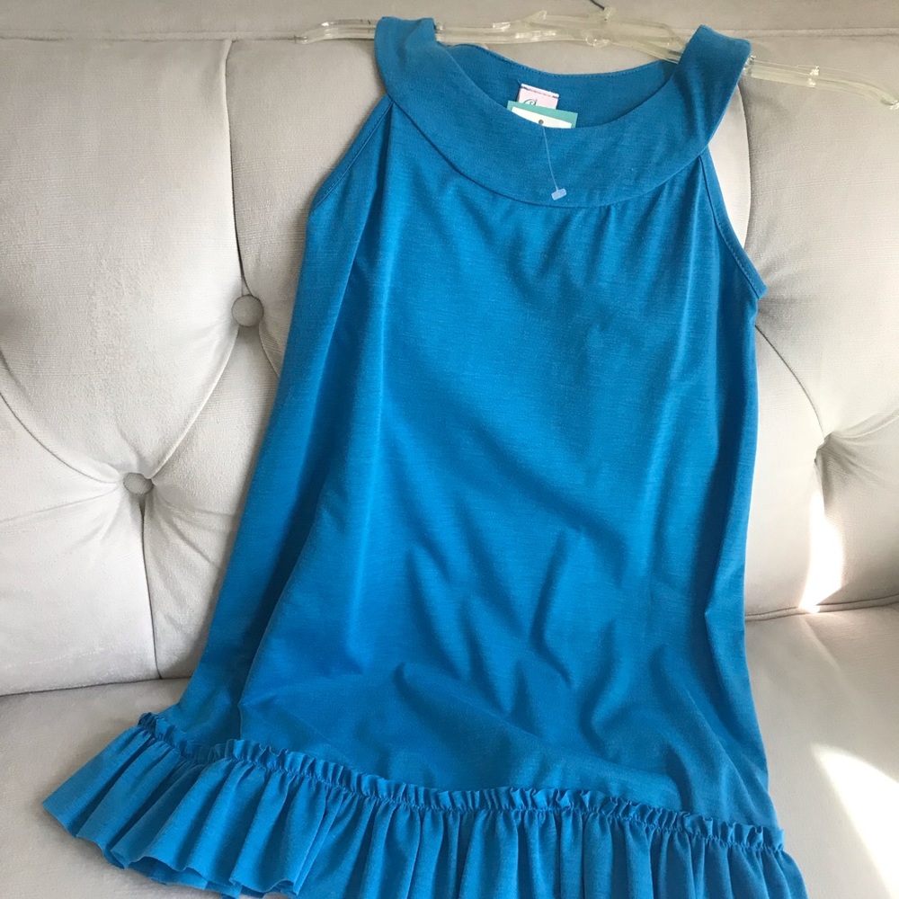Girls Dress- Pretty Blue, Brand New- Halter top